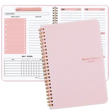 2023 Notebooks Agendas Planner Diary Weekly Spiral Organizer Libretas A5 NoteBooks Monthly Schedule Filofax