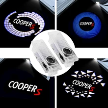 2Pc LED Laser Projector Car Welcome Logo Door Light Ghost Shadow Courtesy Lamp Badge for Mini Cooper JCW R55 R58 R59 R60 F56 F60