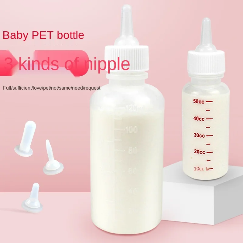 50/120ml Pet Feeding Bottle Single Dog and Cat Feeding Silicone Bottle Kits With Nipples Milk Water Feeding For Kittens Puppy
50/120ml Pet Feeding Bottle Single Dog and Cat Feeding Silicone Bottle Kits With Nipples Milk Water Feeding For Kittens Puppy