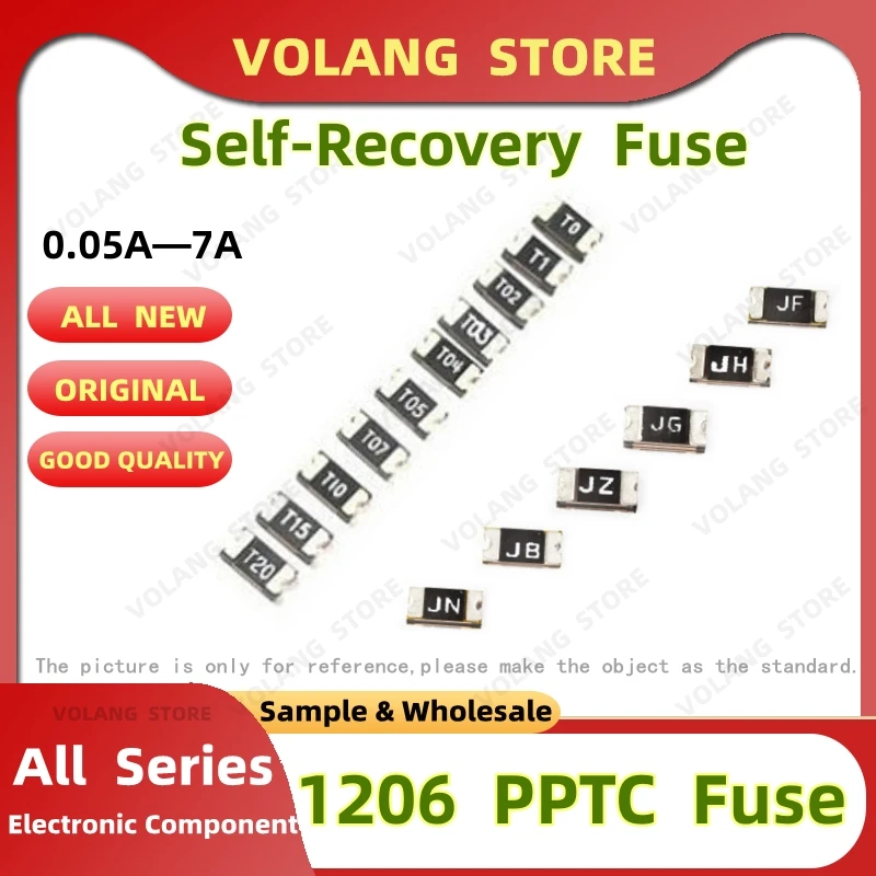 10PCS 1206 PPTC Self-Recoverable Fuse 50MA 0.1A 0.12A 0.16A 0.2A 0.25A 0.35A 0.5A 0.75A 1A 1.1A 1.5A2.6A 3A 3.8A 4A 4.5A 6.5A 7A
10PCS 1206 PPTC Self-Recoverable Fuse 50MA 0.1A 0.12A 0.16A 0.2A 0.25A 0.35A 0.5A 0.75A 1A 1.1A 1.5A2.6A 3A 3.8A 4A 4.5A 6.5A 7A