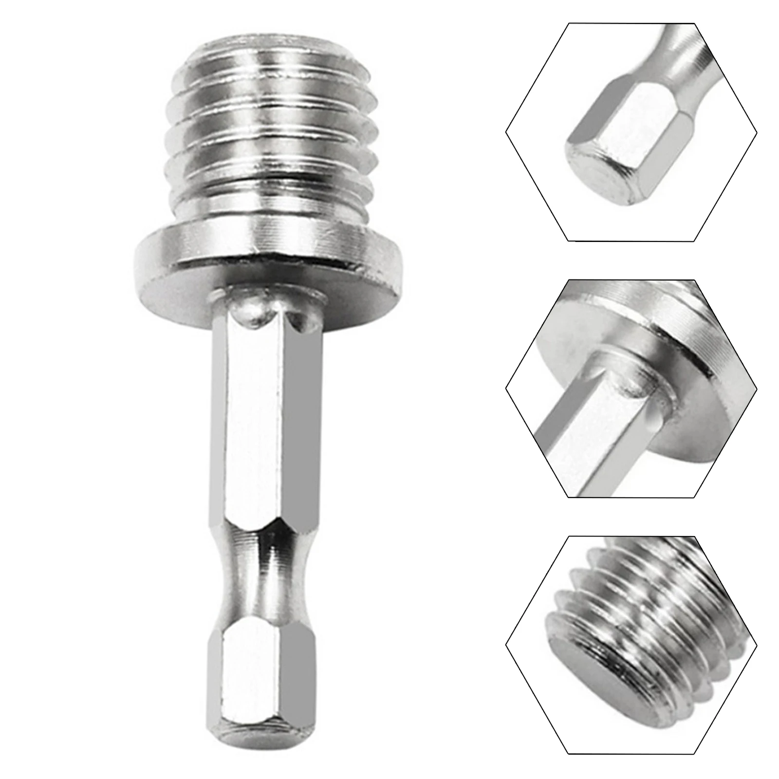 M14 Drill Adapter 1/4 Hex Shank Drill Adapters M14 Screw Thread Connecting Rod Angle Mill Handle Polishing Grinder Electric Tool
M14 Drill Adapter 1/4 Hex Shank Drill Adapters M14 Screw Thread Connecting Rod Angle Mill Handle Polishing Grinder Electric Tool