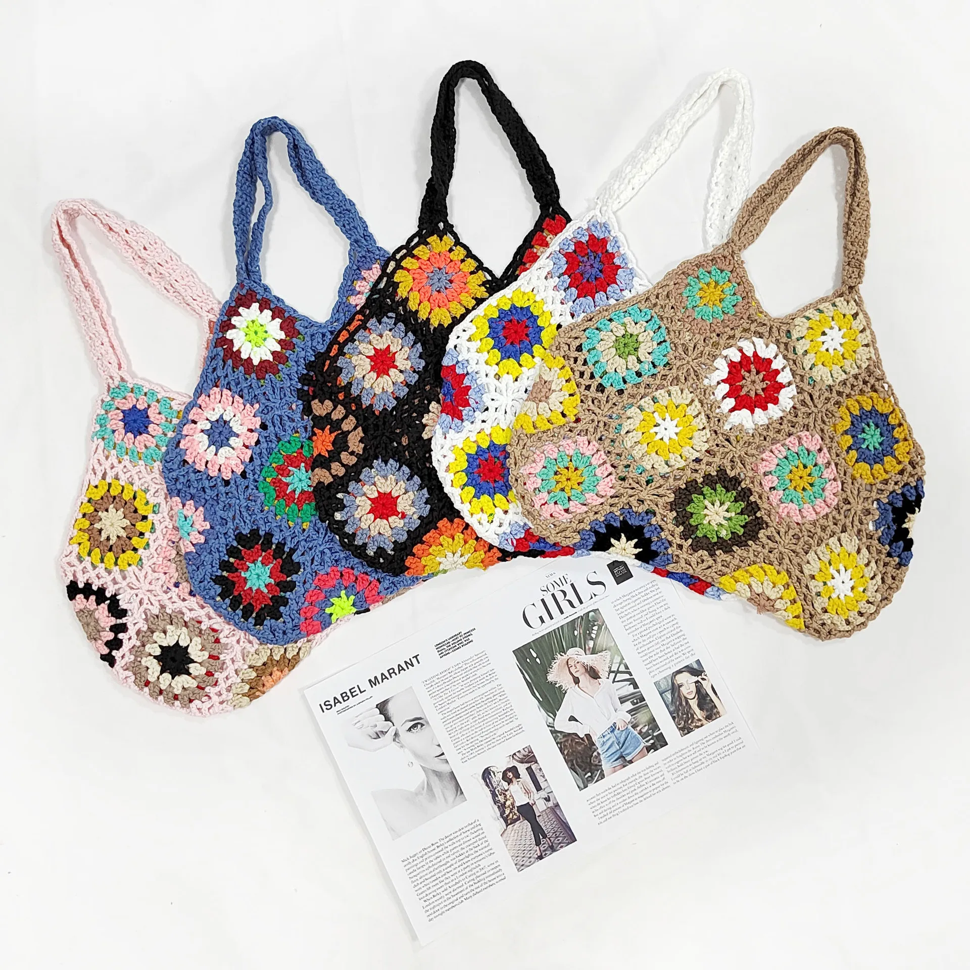 Flower Crochet Womens's Shoulder Bag Designer Hollow Knitting Tote Soft Woven Handbags and Purses 2022 Bohemian Shopper Bags New
Flower Crochet Womens's Shoulder Bag Designer Hollow Knitting Tote Soft Woven Handbags and Purses 2022 Bohemian Shopper Bags New