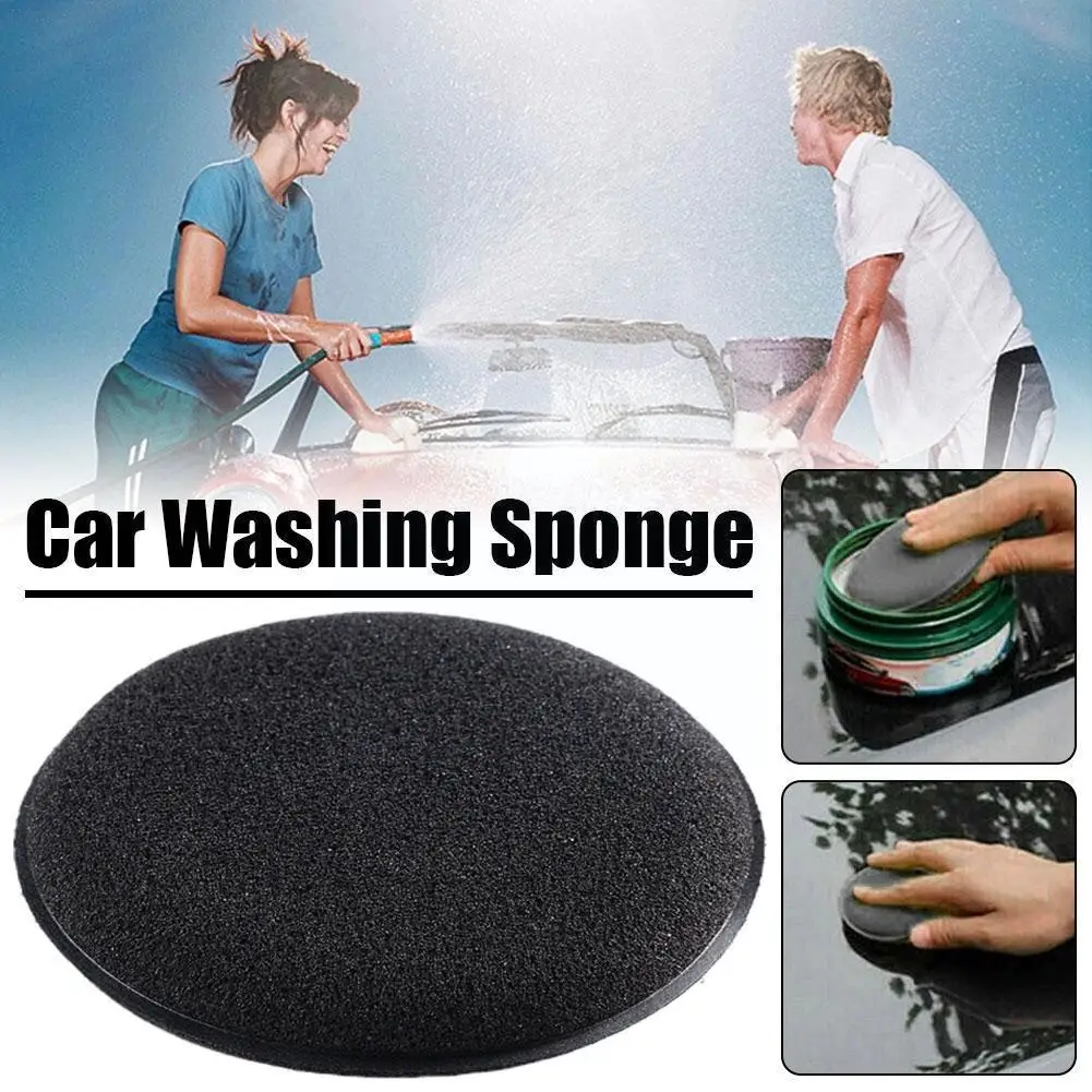 

1 Pcs High Density Foam Spongecar Ultra Soft Foam Detailing Pad Round Cleaning Wash Towel Tool With Microfiber Applicator W X0f8