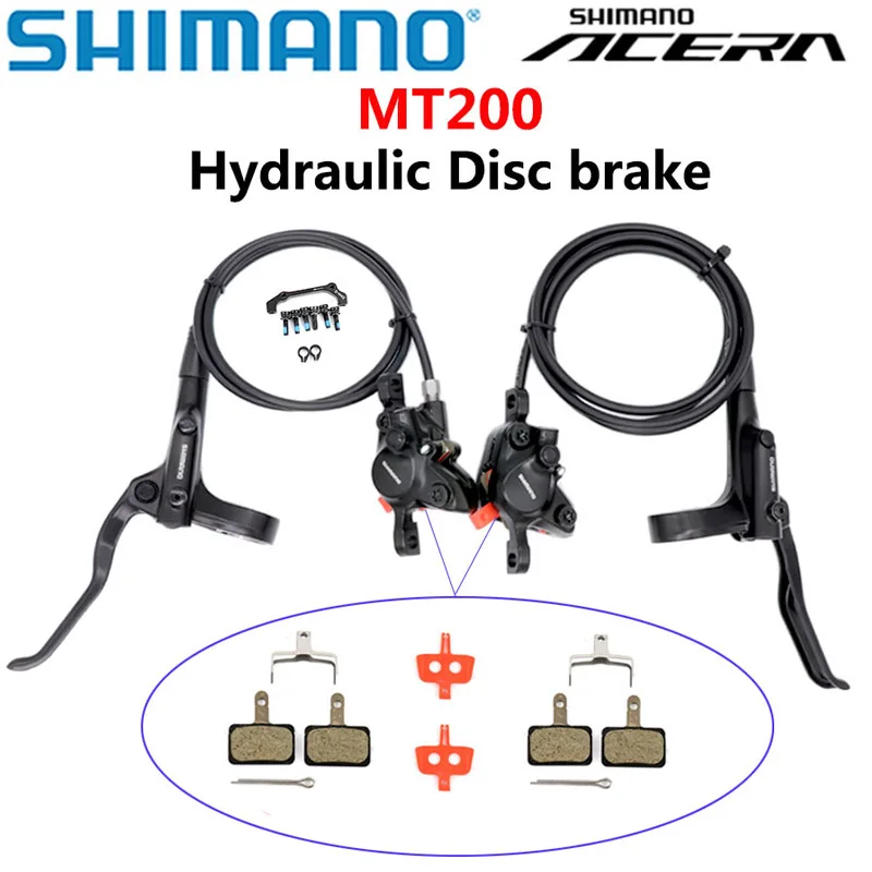 Гидравлический дисковый тормоз Shimano MT200 для горного велосипеда, в комплекте рычаг тормоза MT200
Гидравлический дисковый тормоз Shimano MT200 для горного велосипеда, в комплекте рычаг тормоза MT200