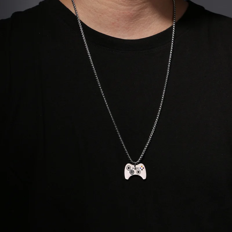 Games Console Pendant Necklaces for Men Hip Hop Stainless Steel Chain Silver Choker Fashion Man's Party Jewelry Gift
Games Console Pendant Necklaces for Men Hip Hop Stainless Steel Chain Silver Choker Fashion Man's Party Jewelry Gift