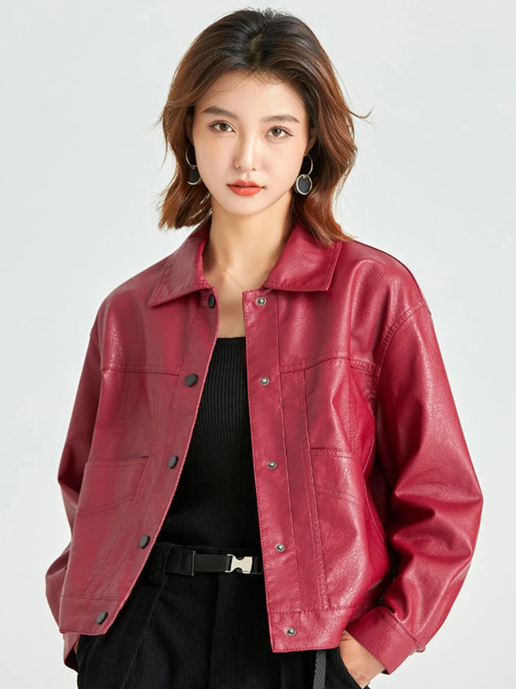Jackets for Women 2023 Spring Autumn New Women's PU Short Jacket Fashion Versatile Faux Leather Coat Streetwear Motorcycle Wear
Jackets for Women 2023 Spring Autumn New Women's PU Short Jacket Fashion Versatile Faux Leather Coat Streetwear Motorcycle Wear