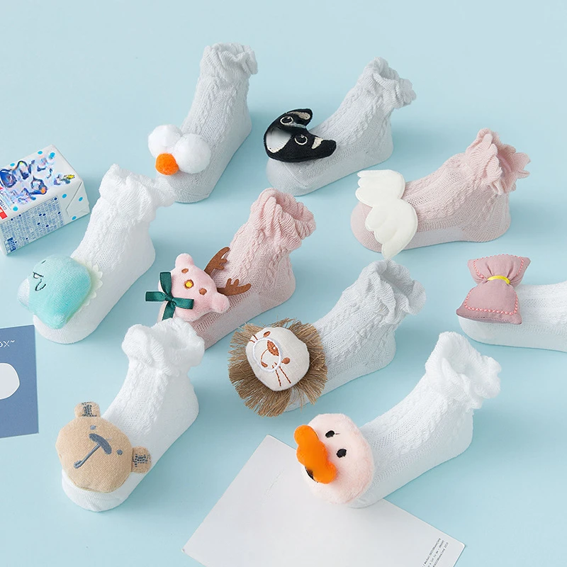 Korean Style Baby Socks for Boys and Girls with Breathable Thin Fabric and Cute Cartoon Ruffles
Korean Style Baby Socks for Boys and Girls with Breathable Thin Fabric and Cute Cartoon Ruffles