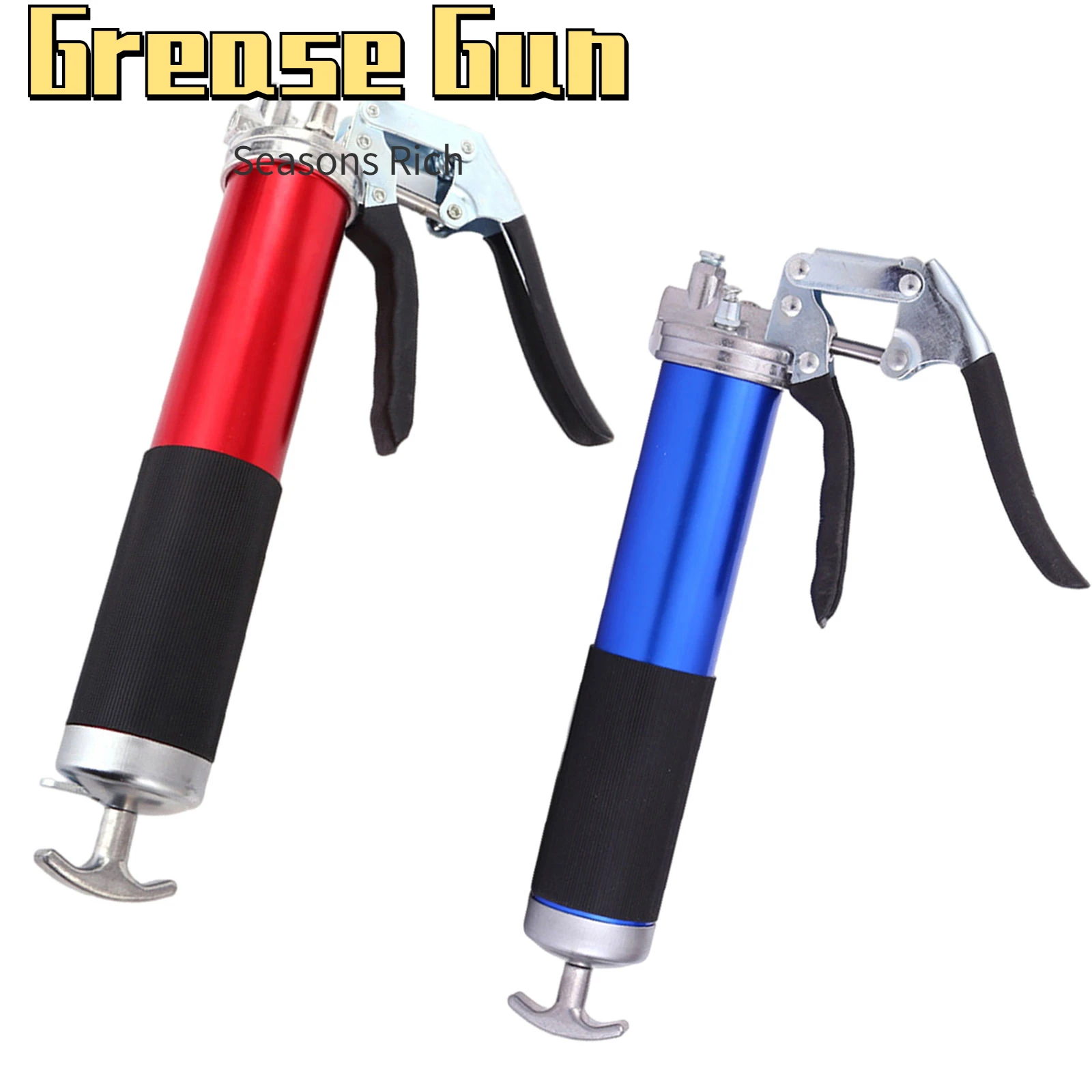 

2022 New Heavy Duty Metal High Pressure 10000 PSI 400cc Grip Grease Gun Greasing Injection W/ Hose for Automobile Tool