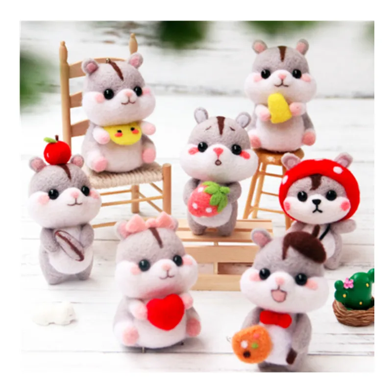 Sit Stand Hamsters Year of the Hamster 2020 wool felt needle felting decoration craft needlecraft DIY handmade
Sit Stand Hamsters Year of the Hamster 2020 wool felt needle felting decoration craft needlecraft DIY handmade