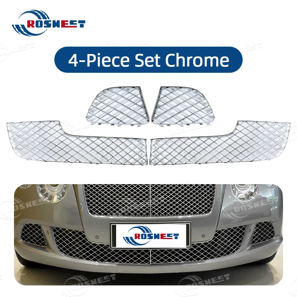 ROSWEET комплект из 4 предметов, передний бампер под решеткой для Bentley Continental GT/GTC V12 6,0 T 2012 2013 2014 2015 года, автомобильные аксессуары
ROSWEET комплект из 4 предметов, передний бампер под решеткой для Bentley Continental GT/GTC V12 6,0 T 2012 2013 2014 2015 года, автомобильные аксессуары