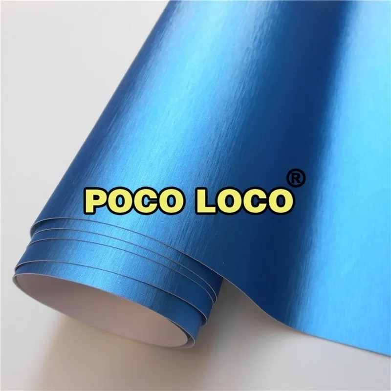 Aluminum Brushed Blue Metallic Vinyl Film Car Wrap Metal Brushed Car Sticker PVC Adhesive Vehicle Wrapping Foil Retail Packaging
Aluminum Brushed Blue Metallic Vinyl Film Car Wrap Metal Brushed Car Sticker PVC Adhesive Vehicle Wrapping Foil Retail Packaging