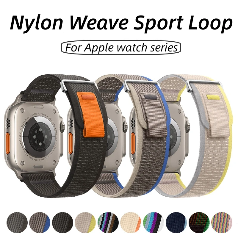 Nylon Weave Hook and Loop Strap for Apple Watch Band 40/41/42mm 44/45/49mm Iwatch Series 8 7 6 5 4 3 2 Sprots Braided Bracelet
Nylon Weave Hook and Loop Strap for Apple Watch Band 40/41/42mm 44/45/49mm Iwatch Series 8 7 6 5 4 3 2 Sprots Braided Bracelet