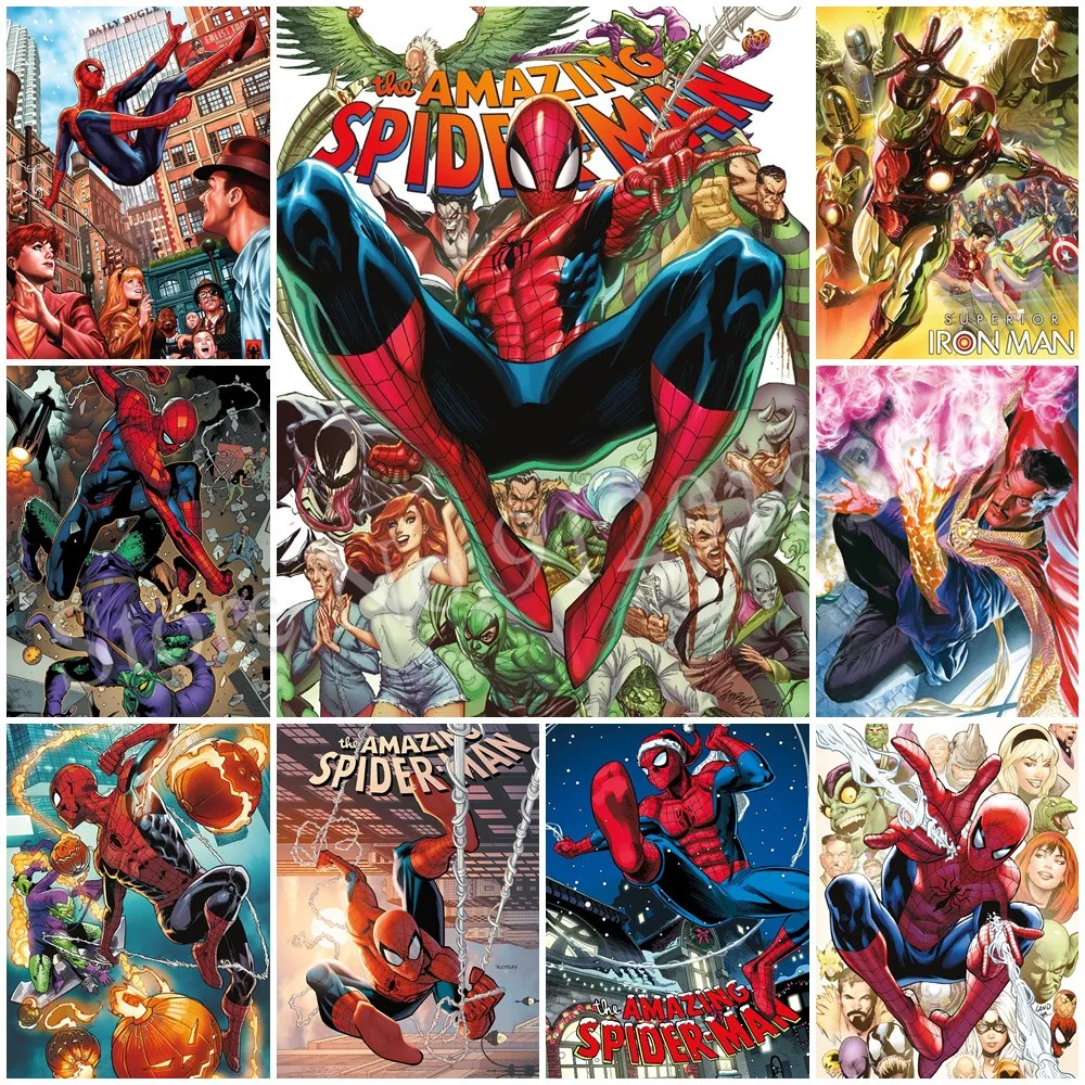 Spiderman 5D Diamond Painting Superhero Disney Marvel Diamond Embroidery Cartoon Festival Pictures of Rhinestones Mosaic Decor
Spiderman 5D Diamond Painting Superhero Disney Marvel Diamond Embroidery Cartoon Festival Pictures of Rhinestones Mosaic Decor