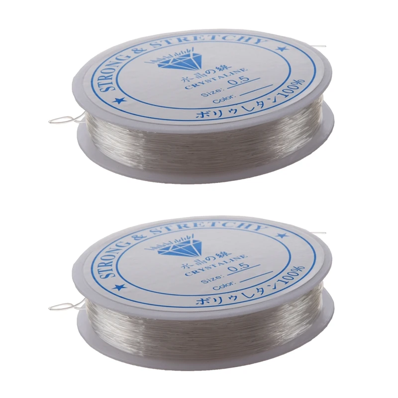 2X 20 Meters Spool of Crystal Clear Strong Beading Thread Cord Wire Jewellery Making Stringing Necklaces Bracelets
2X 20 Meters Spool of Crystal Clear Strong Beading Thread Cord Wire Jewellery Making Stringing Necklaces Bracelets