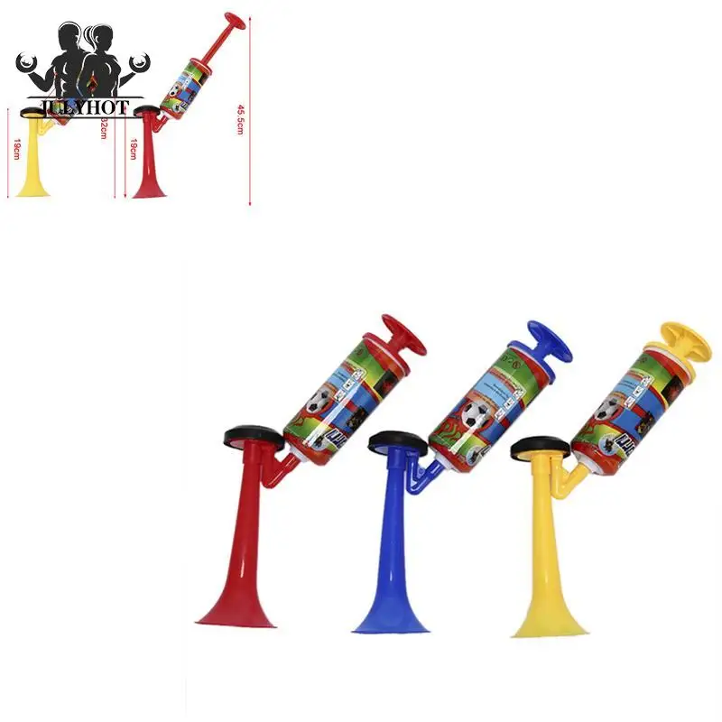 Adjustable Cheerleading Soccer Ball Fans Horn Plastic Trumpet Sports Meeting Club Props Child Toy Hand Push Gas Pump Air Horn
Adjustable Cheerleading Soccer Ball Fans Horn Plastic Trumpet Sports Meeting Club Props Child Toy Hand Push Gas Pump Air Horn