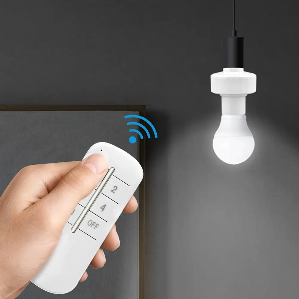 Remote Controller Household Power Socket Bedroom Living Room Timing Switch Lights Lamp Holder Smart Device Lamp Bases
Remote Controller Household Power Socket Bedroom Living Room Timing Switch Lights Lamp Holder Smart Device Lamp Bases