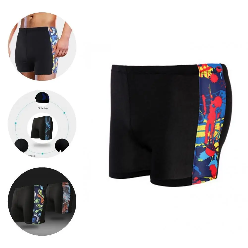 Beachwear Trendy Print Stitching Male Boxer Shorts Lightweight Bathing Trunks Quick Drying for Gym
Beachwear Trendy Print Stitching Male Boxer Shorts Lightweight Bathing Trunks Quick Drying for Gym