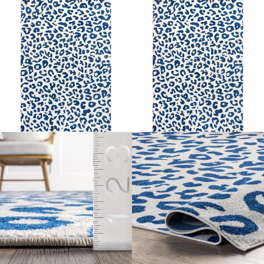 Soft, Durable & Stylish 8' x 10' Blue Leopard Print Area Rug - An Eye-Catching Home Decor Addition!
Soft, Durable & Stylish 8' x 10' Blue Leopard Print Area Rug - An Eye-Catching Home Decor Addition!