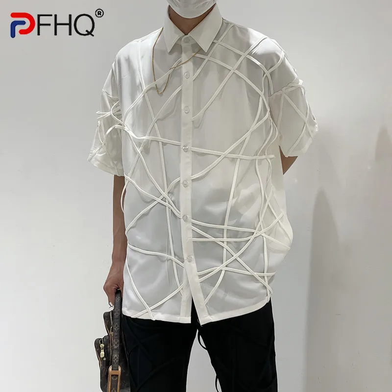 Дышащая модная мужская рубашка PFHQ с коротким рукавом и ленточным сращиванием, высококачественные элегантные летние Стильные топы, 2023
Дышащая модная мужская рубашка PFHQ с коротким рукавом и ленточным сращиванием, высококачественные элегантные летние Стильные топы, 2023