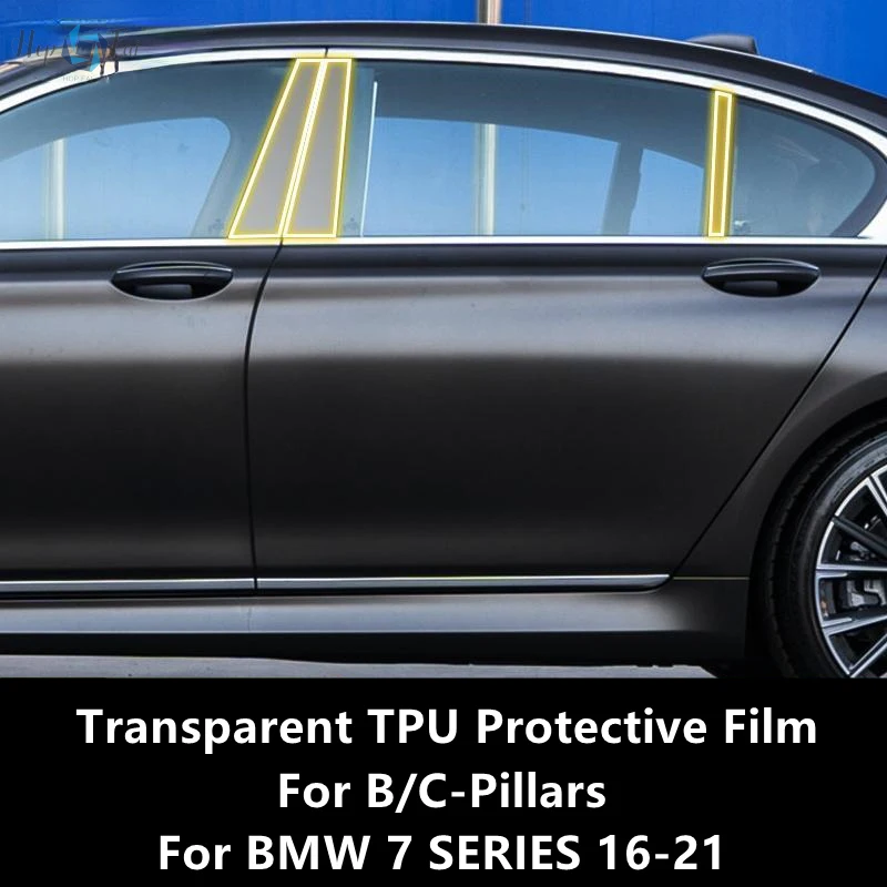 For BMW 7 SERIES 16-21 G11 B/C-Pillars Transparent TPU Protective Film Anti-scratch Repair Film Accessories Refit
For BMW 7 SERIES 16-21 G11 B/C-Pillars Transparent TPU Protective Film Anti-scratch Repair Film Accessories Refit