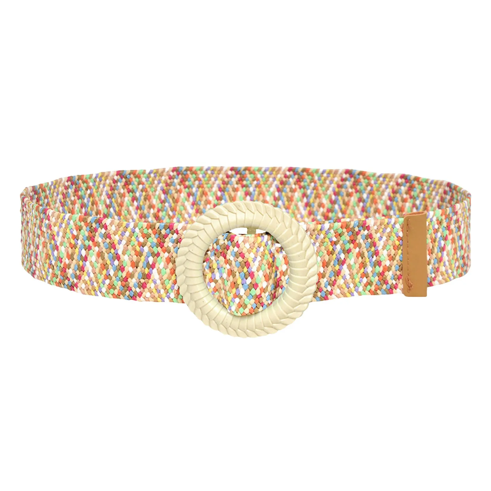 Women Striped Printed Woven Elastic Casual Summer Belt Stretch Skinny Belt With Wooden Buckle Rim Belt Mens White Belt
Women Striped Printed Woven Elastic Casual Summer Belt Stretch Skinny Belt With Wooden Buckle Rim Belt Mens White Belt