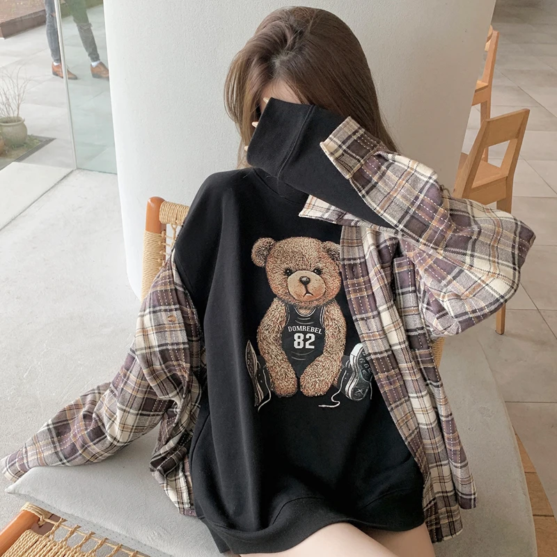 Korean Street Tide Brand Bear Sweatshirt Neutral Teddy Bear Print Lovers Hoodie Men and Women Hoodie Harajuku Clothing S-4XL
Korean Street Tide Brand Bear Sweatshirt Neutral Teddy Bear Print Lovers Hoodie Men and Women Hoodie Harajuku Clothing S-4XL