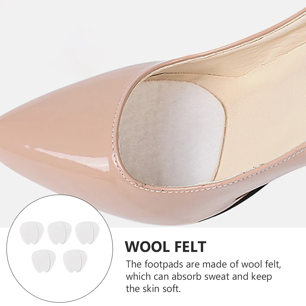 5 Pairs Tongue Sticker Heels Sandals for Women Felt Forefoot Cushions Flannel Miss High-heel Insoles Front Palm Pad
5 Pairs Tongue Sticker Heels Sandals for Women Felt Forefoot Cushions Flannel Miss High-heel Insoles Front Palm Pad