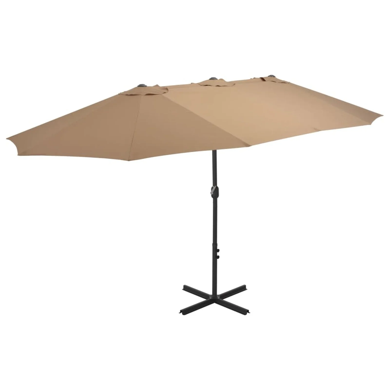 Outdoor Parasol with Aluminum Pole 181.1"x106.3" Taupe
Outdoor Parasol with Aluminum Pole 181.1"x106.3" Taupe