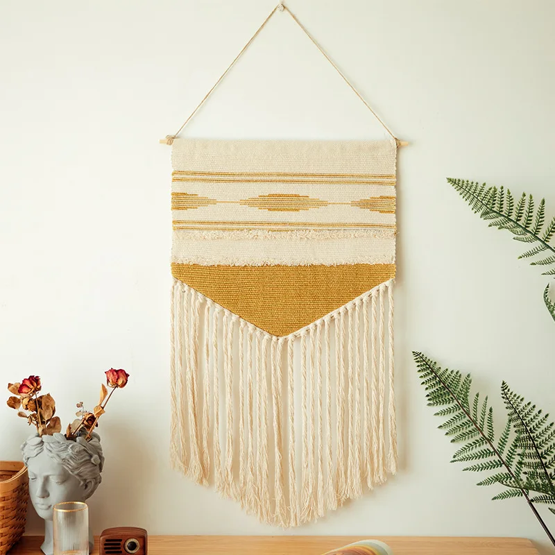 Nordic Style Home Boho Decorative Cotton Tassel Hand-Woven Wall Hanging Tapestry Colorful Printing Hand-Knotted Wall Decoration
Nordic Style Home Boho Decorative Cotton Tassel Hand-Woven Wall Hanging Tapestry Colorful Printing Hand-Knotted Wall Decoration