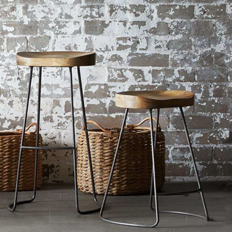 Modern Simple Iron Bar Chairs Relaxing Creative Wooden High Bar Chair Industrial Household Taburetes De Cocinas Home Furniture
Modern Simple Iron Bar Chairs Relaxing Creative Wooden High Bar Chair Industrial Household Taburetes De Cocinas Home Furniture