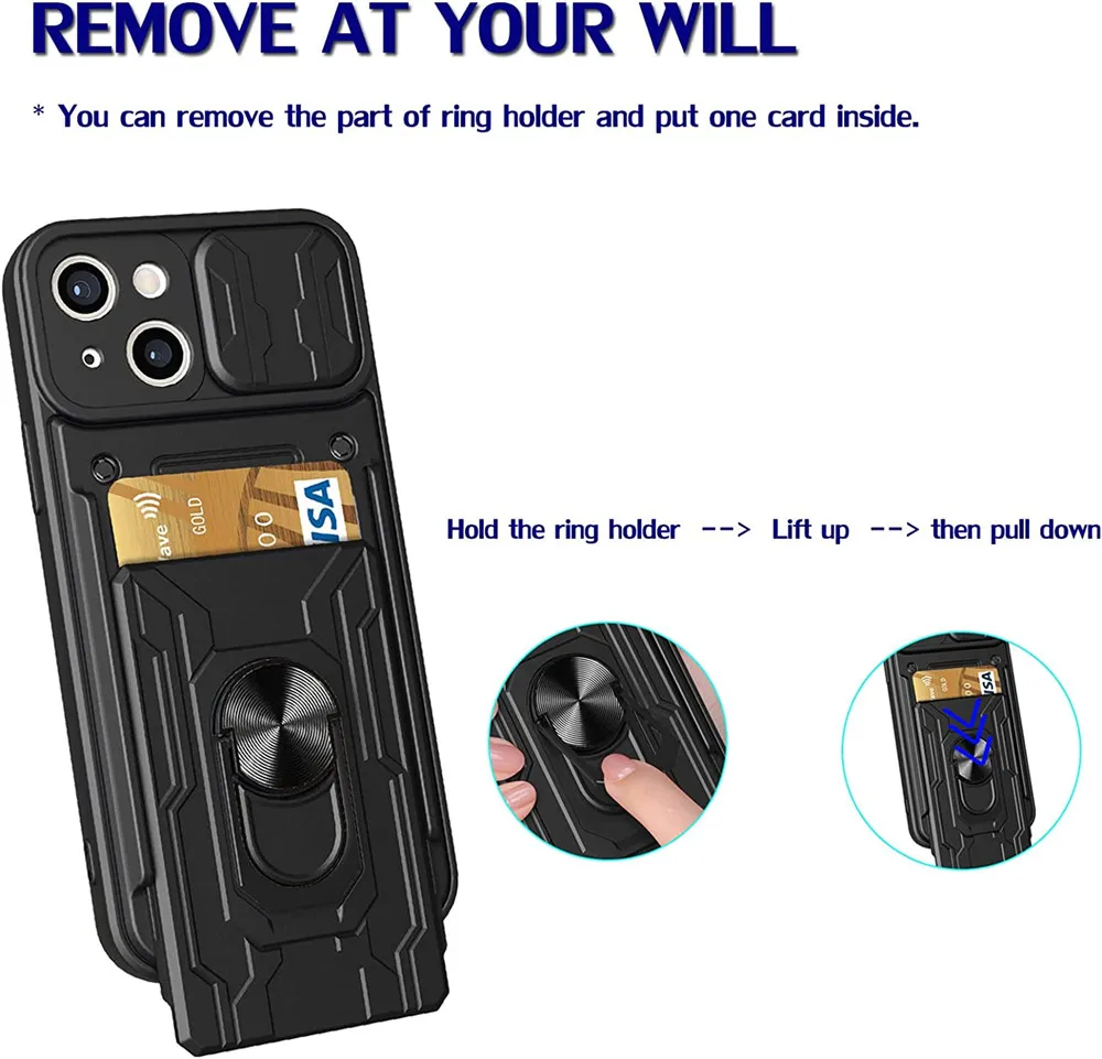 For iPhone14 Max Case For iPhone 14 Pro 13 Mini 12 11 XS XR X SE Card Slot Ring Stand Camera Protection Cover For iPhone 14 Plus
For iPhone14 Max Case For iPhone 14 Pro 13 Mini 12 11 XS XR X SE Card Slot Ring Stand Camera Protection Cover For iPhone 14 Plus