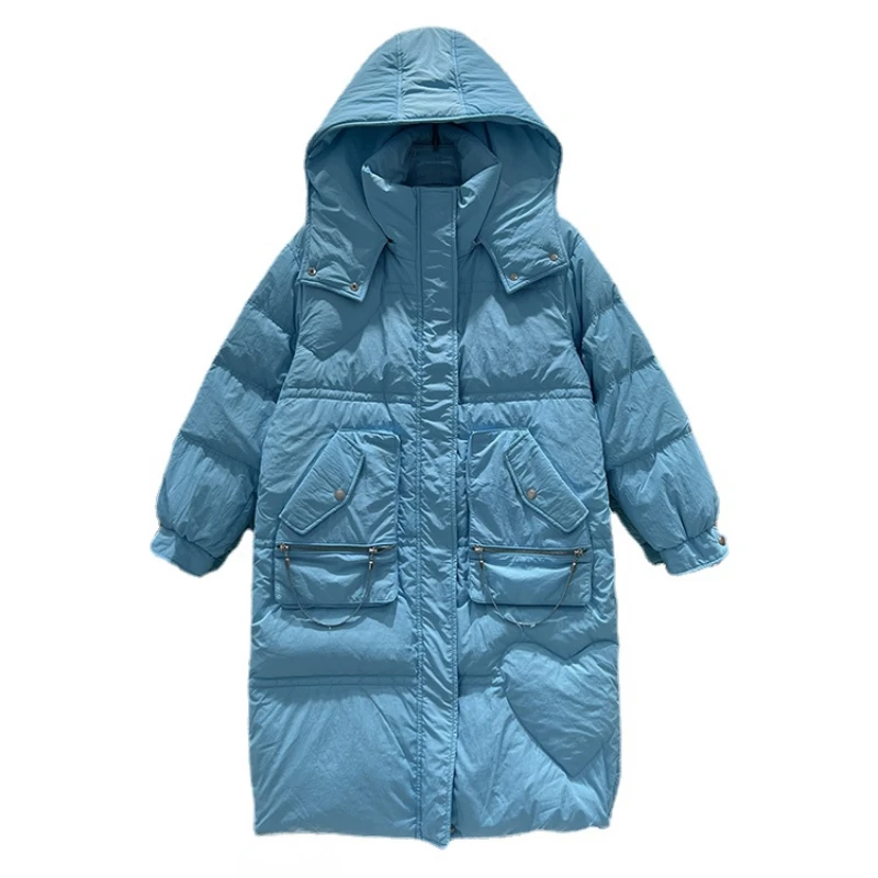 2022 New Down Jacket Women's Korean Hoods Fashion Thicken Warm Winter Coat Long Sleeve Solid Color Casual Clothes H021
2022 New Down Jacket Women's Korean Hoods Fashion Thicken Warm Winter Coat Long Sleeve Solid Color Casual Clothes H021