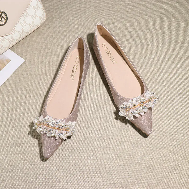 Rhinestone Flat Shoes Women Loafers Fashion Pointed Sequined Crystal Party Dress Shoes Wedding Shoes 2023 New Zapatos De Mujer
Rhinestone Flat Shoes Women Loafers Fashion Pointed Sequined Crystal Party Dress Shoes Wedding Shoes 2023 New Zapatos De Mujer