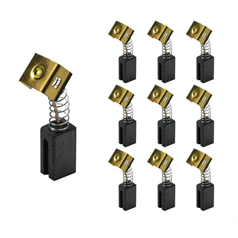 5 Pairs Carbon Brushes 6.4 X7.9X12.5Mm 596071-00 For Black&Decke Angle Grinder Electric Motors CD105 CD110 CD115 KG900
5 Pairs Carbon Brushes 6.4 X7.9X12.5Mm 596071-00 For Black&Decke Angle Grinder Electric Motors CD105 CD110 CD115 KG900