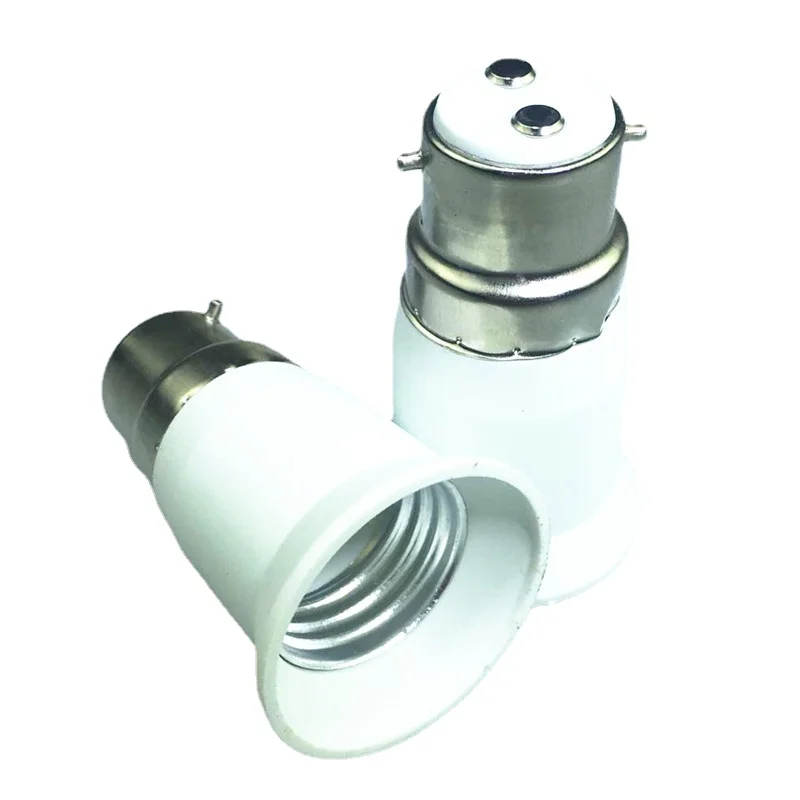 

B22 to E27 Bulb Adapters Lamp Holder Converter Base Bulb Socket Adapter Lamp Holders PBT Flame Retardant 3/5pcs/pack