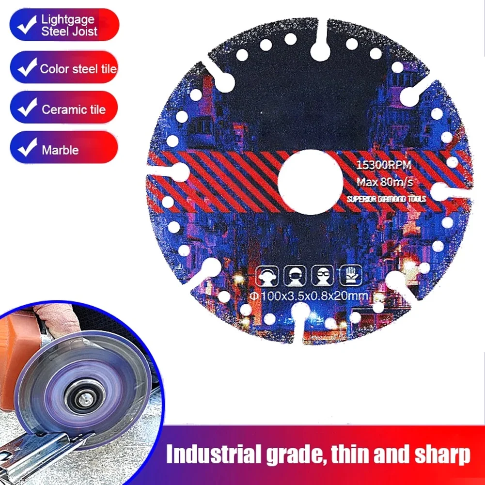 100mm Diamond Brazing Cutting Disc Circular Saw Blade 20mm Bore For Concrete Ceramic Tile Cutting Angle Grinder Accessories
100mm Diamond Brazing Cutting Disc Circular Saw Blade 20mm Bore For Concrete Ceramic Tile Cutting Angle Grinder Accessories