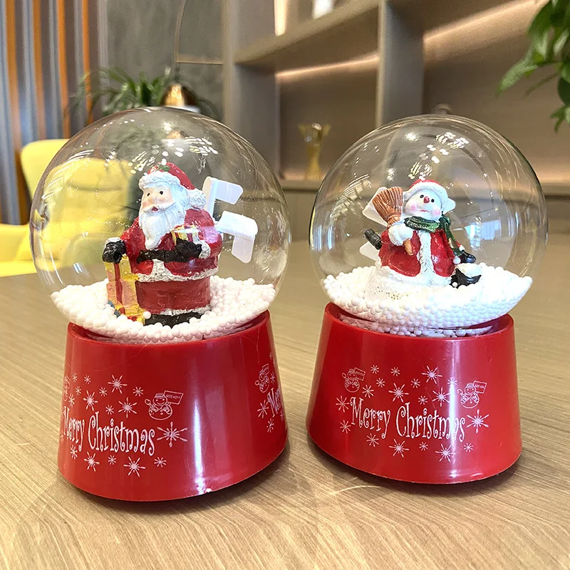 2022 Christmas Decoration for Home Snow Music Christmas Ball Spinning Windmill Santa Snowman New Year Gift Desktop Decoration
2022 Christmas Decoration for Home Snow Music Christmas Ball Spinning Windmill Santa Snowman New Year Gift Desktop Decoration