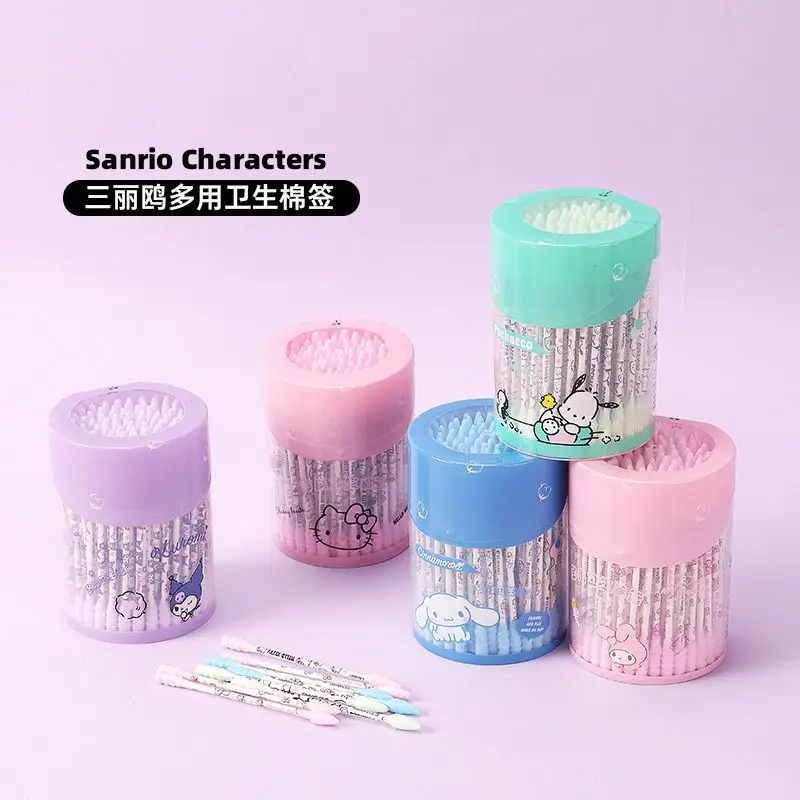 Sanriod Disposable Cotton Swab Kawaii Hello Kitty Cute Cartoon Cinnamoroll Kuromi Design Spiral Double-End Multifunction Clean
Sanriod Disposable Cotton Swab Kawaii Hello Kitty Cute Cartoon Cinnamoroll Kuromi Design Spiral Double-End Multifunction Clean