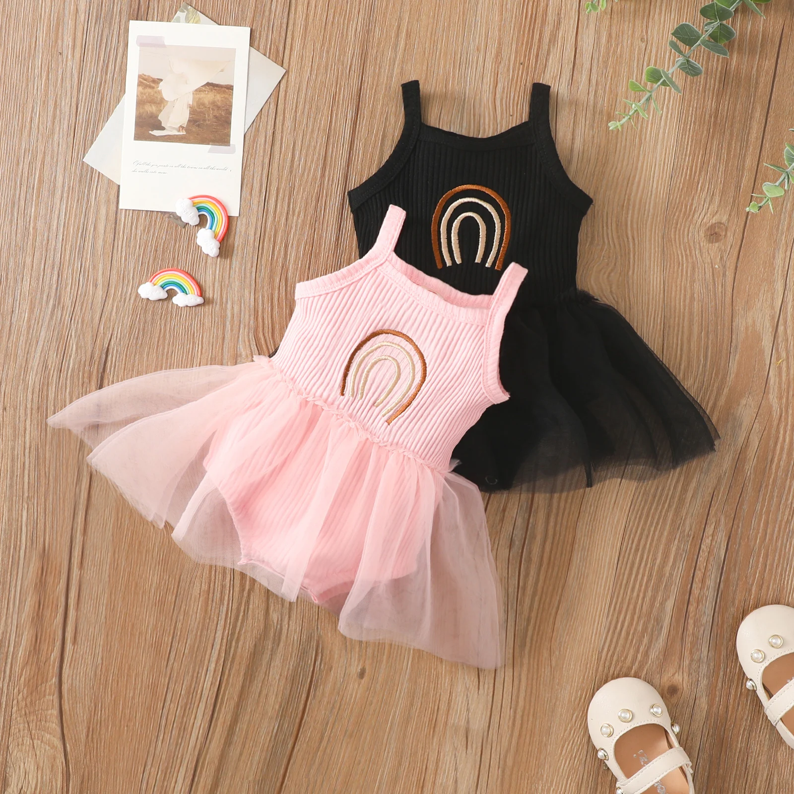 Ma&Baby 0-24M Newborn Infant Baby Girl Jumpsuit Rainbow Romper Knitted Tulle Playsuit Sunsuit Summer Costume D01
Ma&Baby 0-24M Newborn Infant Baby Girl Jumpsuit Rainbow Romper Knitted Tulle Playsuit Sunsuit Summer Costume D01