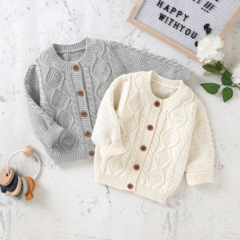 Baby Cardigan Sweater Knit Long Sleeve Crew Neck Single Breasted Loose Warm Outerwear Tops Toddler Fall Winter Clothes
Baby Cardigan Sweater Knit Long Sleeve Crew Neck Single Breasted Loose Warm Outerwear Tops Toddler Fall Winter Clothes
