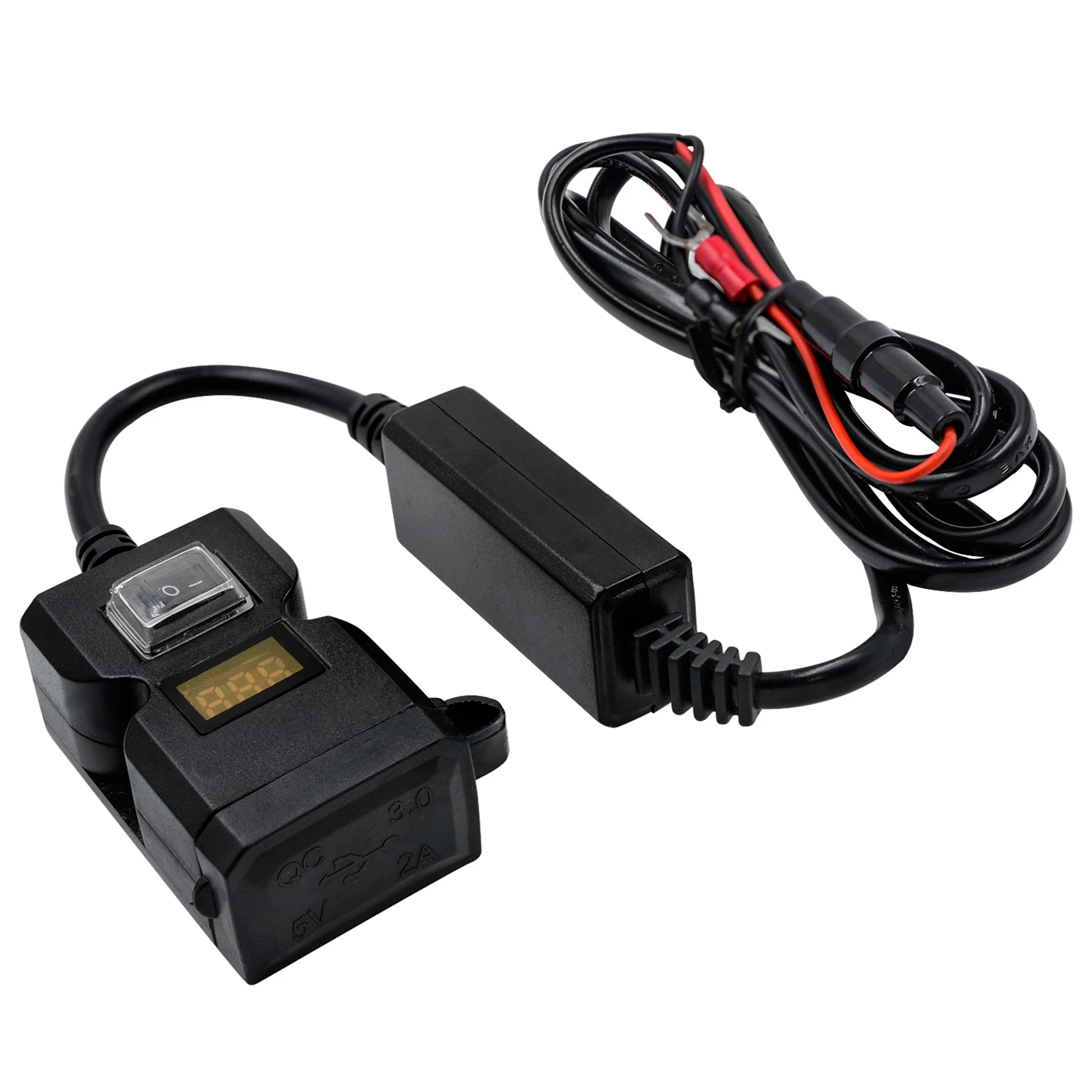 Motorbike USB Charger Dual USB Port Phone Charger with Waterproof Switch for Motorcycle ATV motorcycle
Motorbike USB Charger Dual USB Port Phone Charger with Waterproof Switch for Motorcycle ATV motorcycle