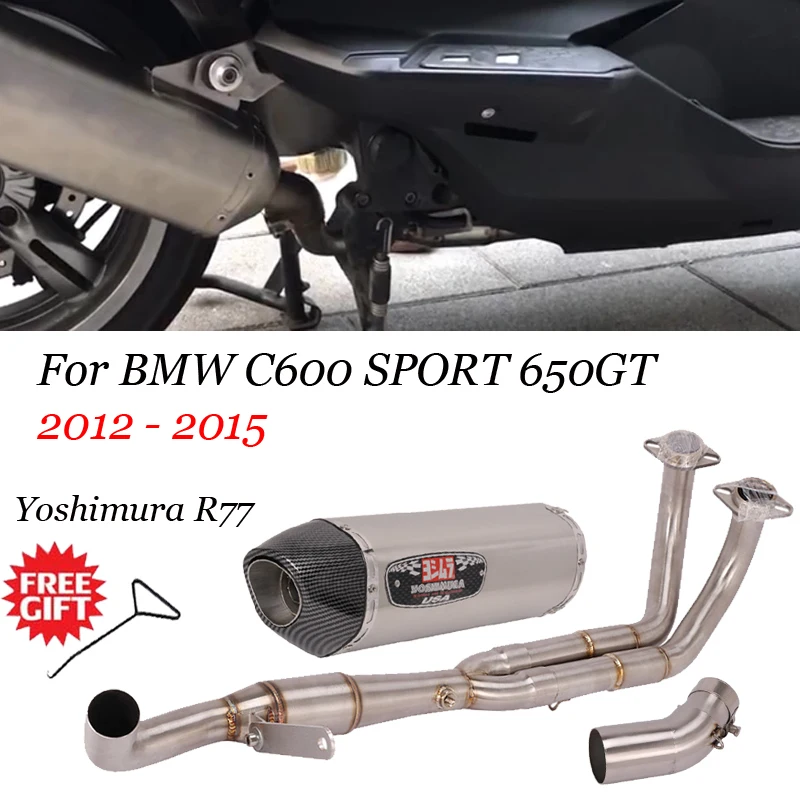 Yoshimura R77 Slip On For BMW C600 SPORT 650GT 2012 2013 2014 2015 Motorcycle Exhaust Escape Moto Modified With Catalyst
Yoshimura R77 Slip On For BMW C600 SPORT 650GT 2012 2013 2014 2015 Motorcycle Exhaust Escape Moto Modified With Catalyst
