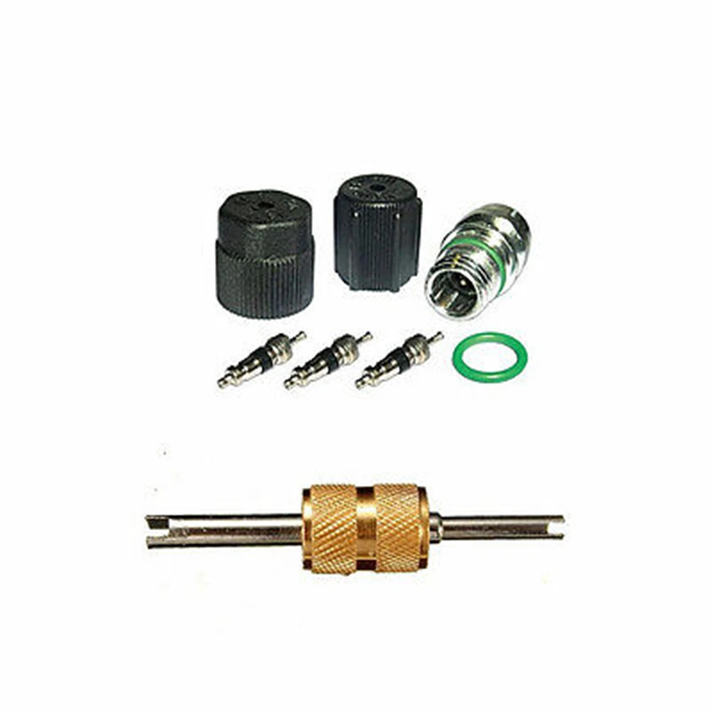 A/C System Car R12 & R134a A/C Air Conditioner Valve Core And Cap + Remover Kit Car Accessories Tools
A/C System Car R12 & R134a A/C Air Conditioner Valve Core And Cap + Remover Kit Car Accessories Tools