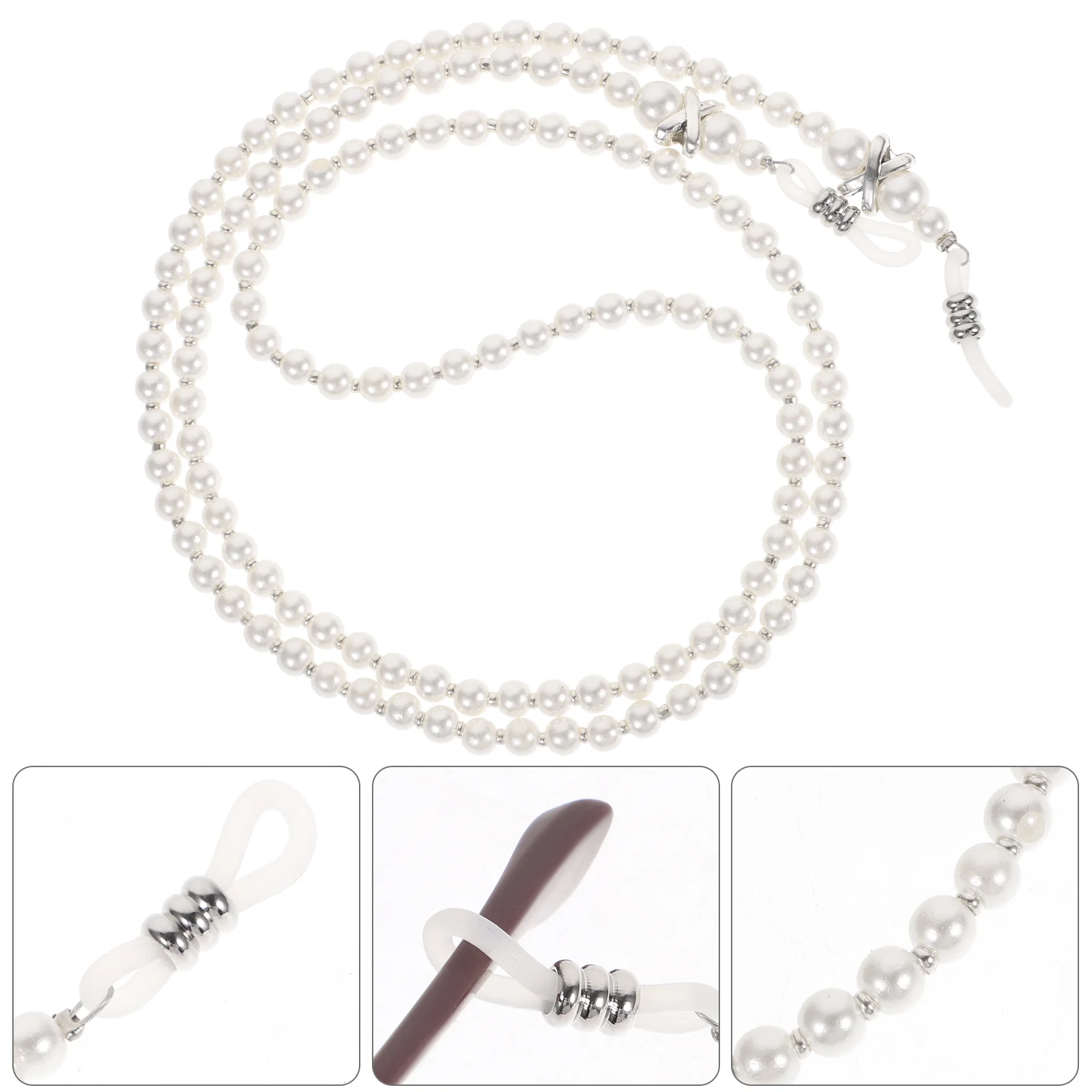 2Pcs Eyeglasses Chain Anti-Slip Eyewear Rope Fashion Eyeglasses Strap Eyeglasses Accessories White
2Pcs Eyeglasses Chain Anti-Slip Eyewear Rope Fashion Eyeglasses Strap Eyeglasses Accessories White