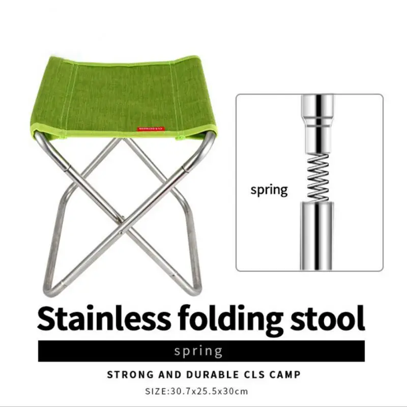Folding chair stainless steel Portable Picnic Camping Stool Mini Storage Fishing Chair Ultralight Furniture ferramentas Camping
Folding chair stainless steel Portable Picnic Camping Stool Mini Storage Fishing Chair Ultralight Furniture ferramentas Camping