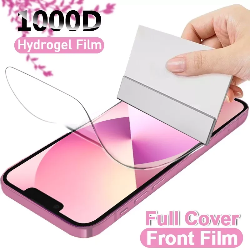 

Cover Hydrogel Film For iPhone 13 12 11 Pro XS Max Mini Screen Protector For iPhone SE 2020 XR X 7 6s 8 Plus Film Not Glass