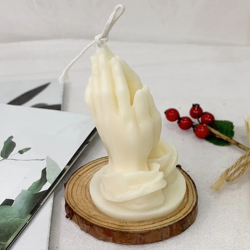 1PCS Hands Folded Prayer Scented Candle 3D Blessing Aromatherapy Candle Fresh Air Handmade Fragrance Home Ornament
1PCS Hands Folded Prayer Scented Candle 3D Blessing Aromatherapy Candle Fresh Air Handmade Fragrance Home Ornament