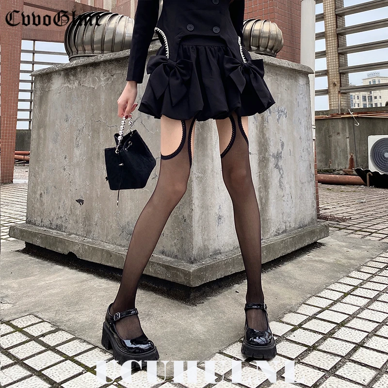 Punk Dark G Black Silk Hollow Out Tights Sexy Suspender Stockings Woman Gothic Nightclub Party Leggings Thigh High Stockings
Punk Dark G Black Silk Hollow Out Tights Sexy Suspender Stockings Woman Gothic Nightclub Party Leggings Thigh High Stockings