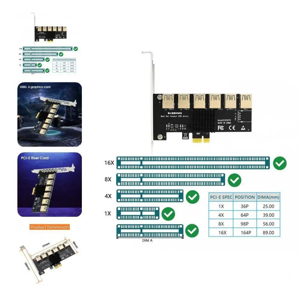 Helpful PCI-E Extender Anti-interference PCI-E Adapter Card Helpful PCI-E Extender Anti-interference
Helpful PCI-E Extender Anti-interference PCI-E Adapter Card Helpful PCI-E Extender Anti-interference