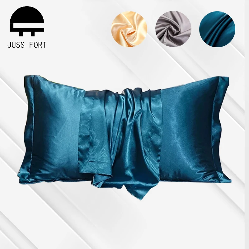 48x74cm Pillowcase Artificial Silk Pillow Cover Solid Color Smooth Satin Pillows Covers for Bedding Sleeping Pillowcases 1/2 pcs
48x74cm Pillowcase Artificial Silk Pillow Cover Solid Color Smooth Satin Pillows Covers for Bedding Sleeping Pillowcases 1/2 pcs
